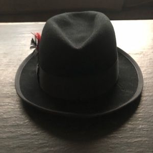 [SCALA] Black Wool Felt Hat